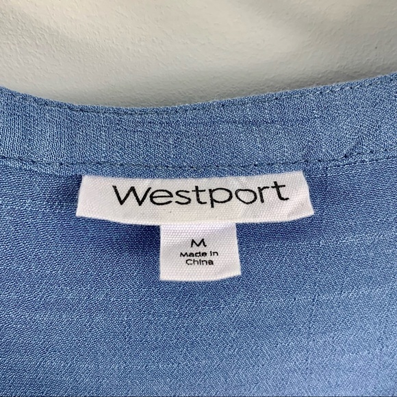 Westport Chambray Blue Top‎ M - Picture 6 of 11